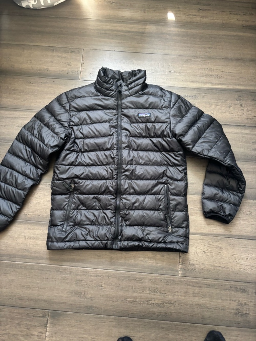 Patagonia Black Kids Puffer Jacket Large 12